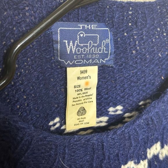 VTG Woolrich Wool Duck Sweater Medium - Picture 3 of 3